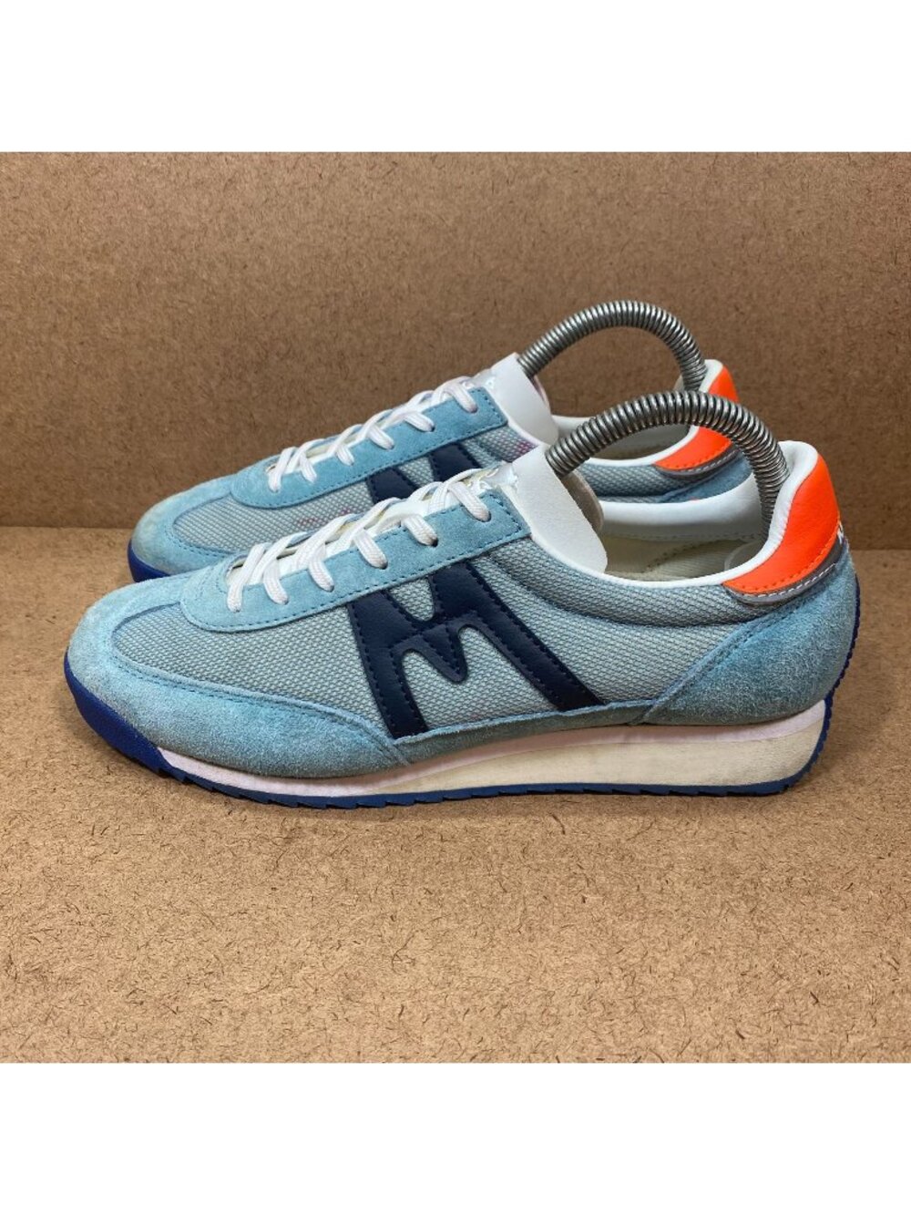 Karhu Championair Unisex Sneakers Mens Size 6.5 US Blue & Orange Running Shoes
